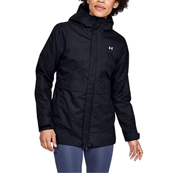 Under Armour Storm Coldgear Infrared Insulated 3-in-1 Jacket Hooded Anorak - Picture 1 of 10